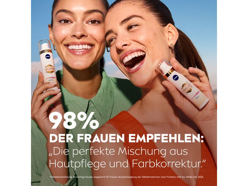NIVEA CC Cream Cellular Luminous630 3-in-1 LSF30 Dark CC-Fluid kaschiert, reduziert und schützt vor Pigmentflecken