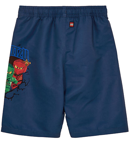 LEGO® Ninjago Badeshorts - LwAgan 302 - UV40+ - Dunkelblau m. Pr