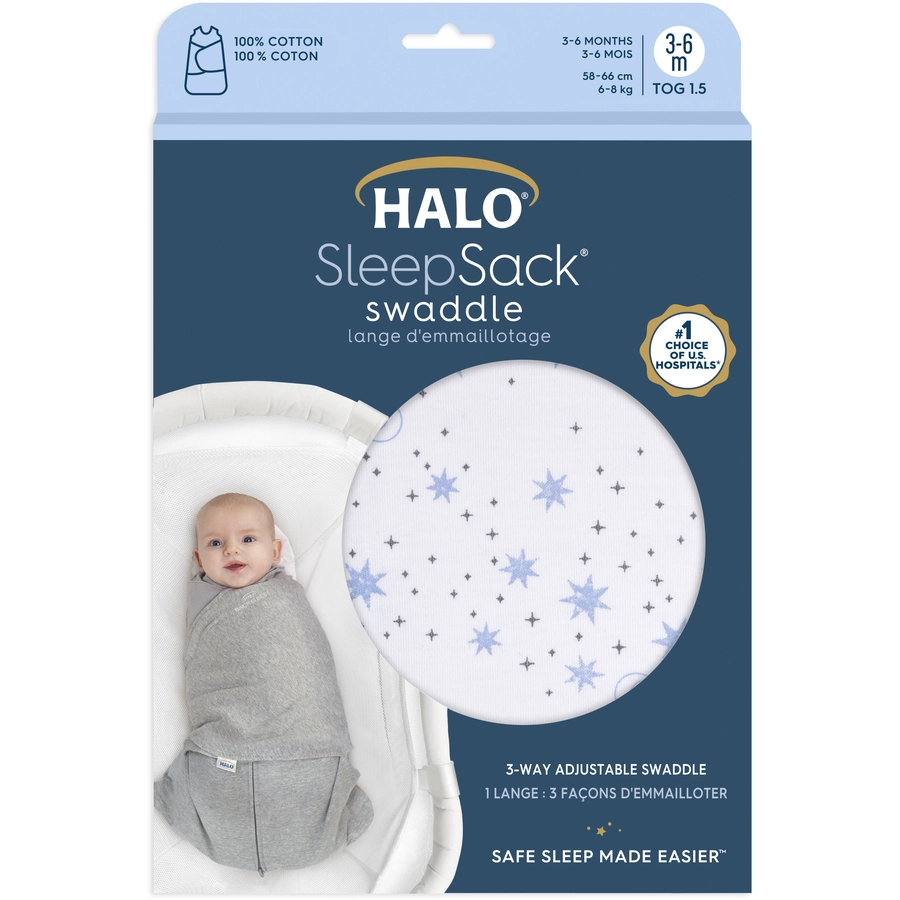 HALO® SleepSack® Wickelschlafsack Midnight Moons Blue