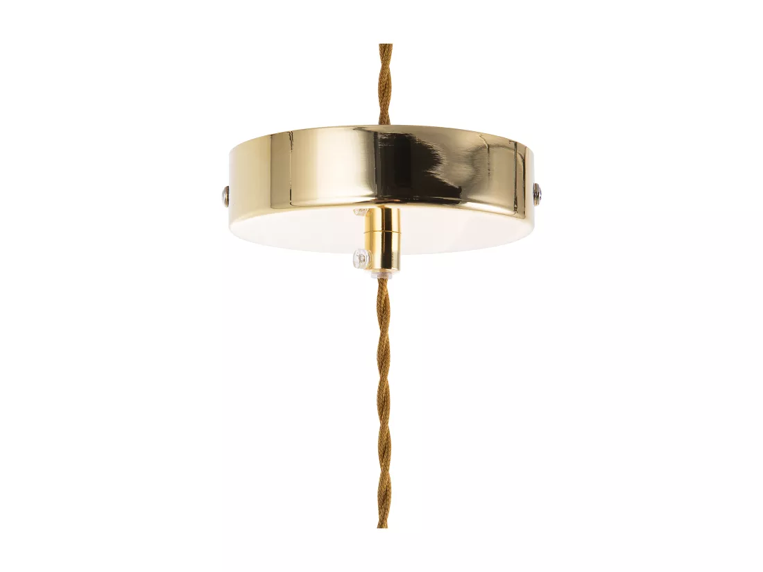 Lot de 2 lampes suspendues ANZA Verre Doré