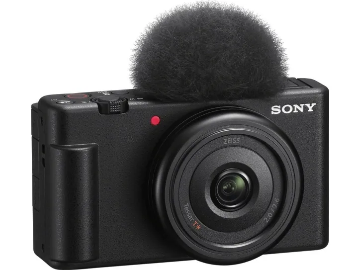 Sony ZV-1F - Digitalkamera - kompakt - 20.1 MP - 4K / 30 fps - ZEISS - Wi-Fi, Bluetooth - sort