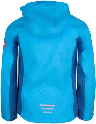 Trollkids Kristiansand Softshelljakke, Midnight Blue/Cerulean
