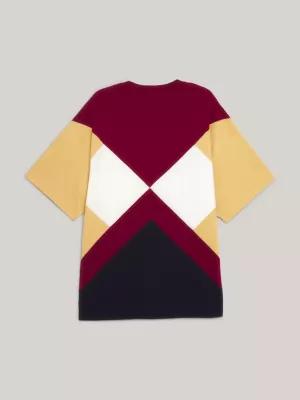 Camiseta Crest Argyle Oversized Fit