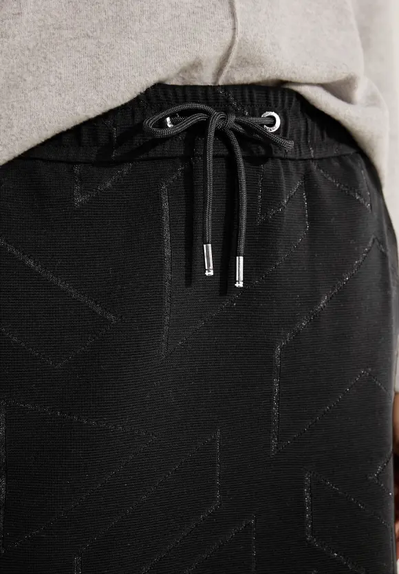 Jersey Rock mit Muster - Black