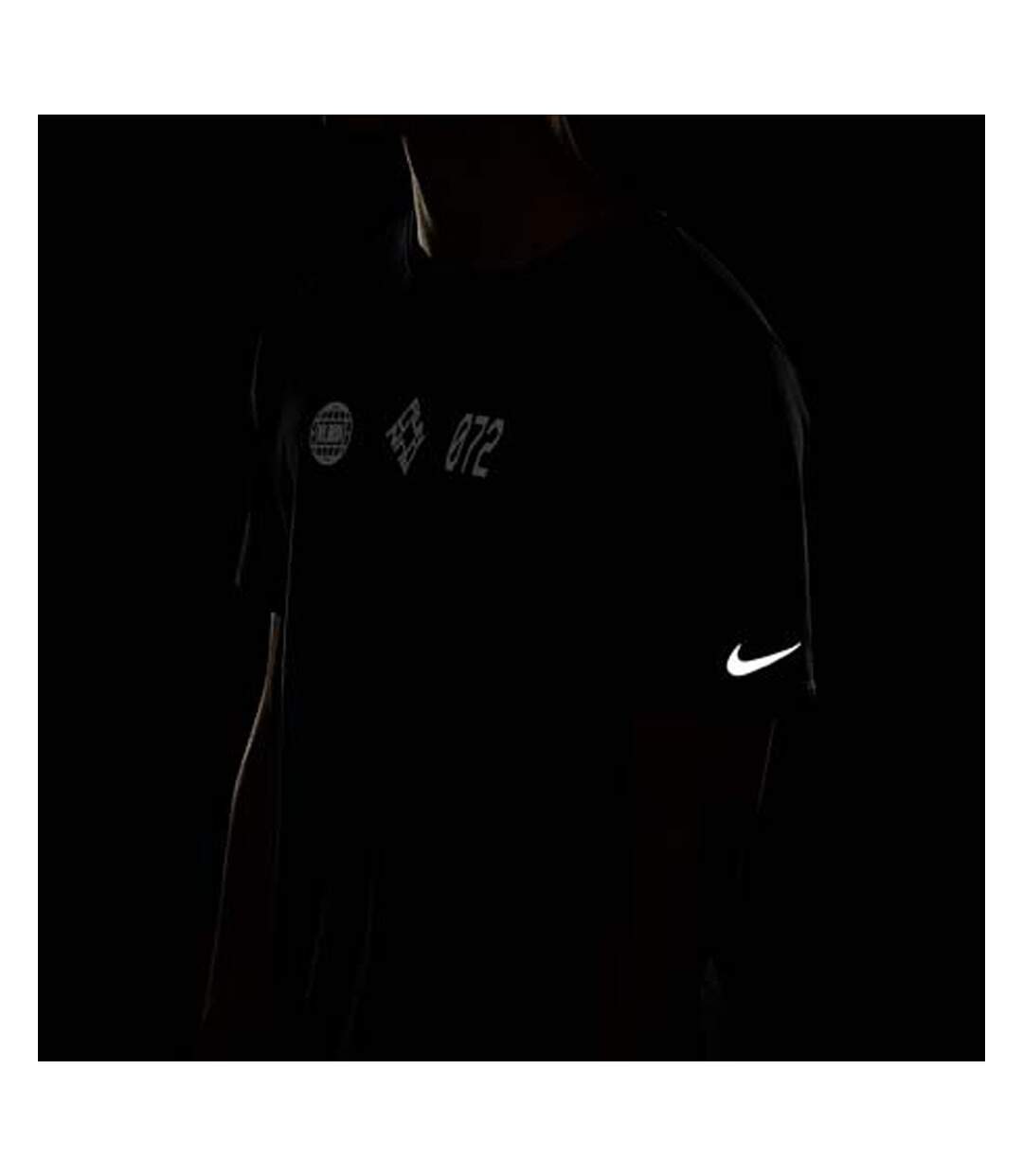 Maillot de sport Noir Homme Nike Run Top