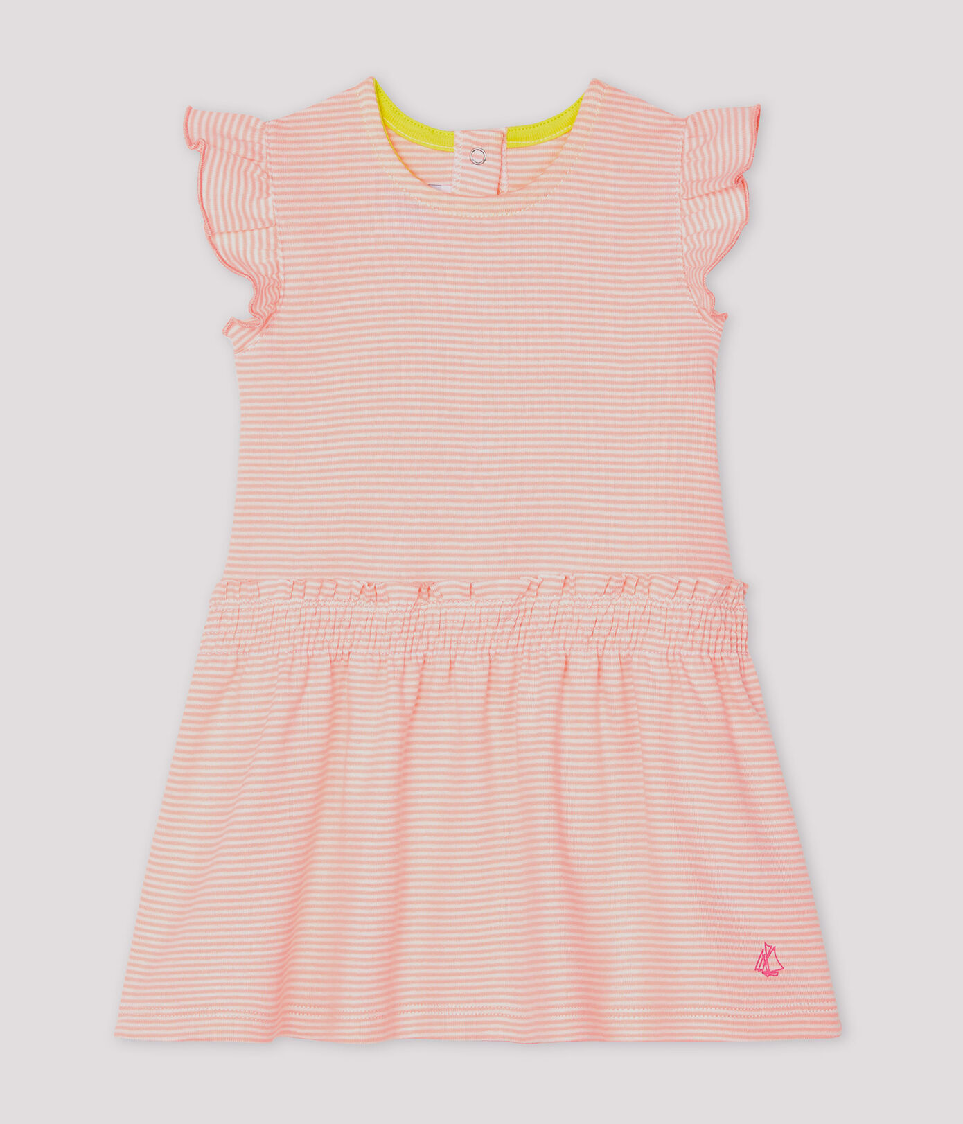 Robe milleraies bébé fille