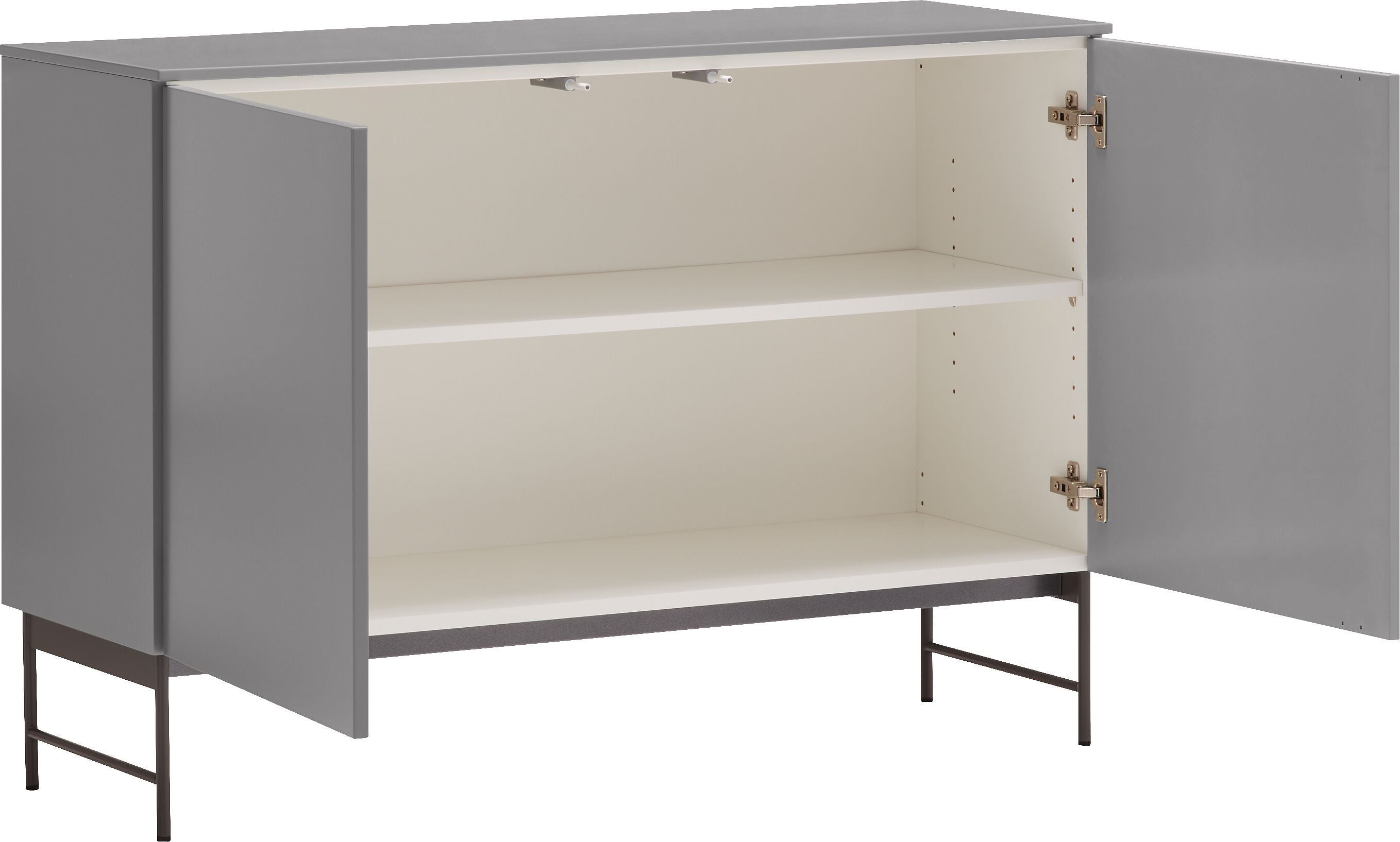 TILL Sideboard - Mittelgrau / B: 112.0 cm x T: 41.0 cm x H: 78.3 cm