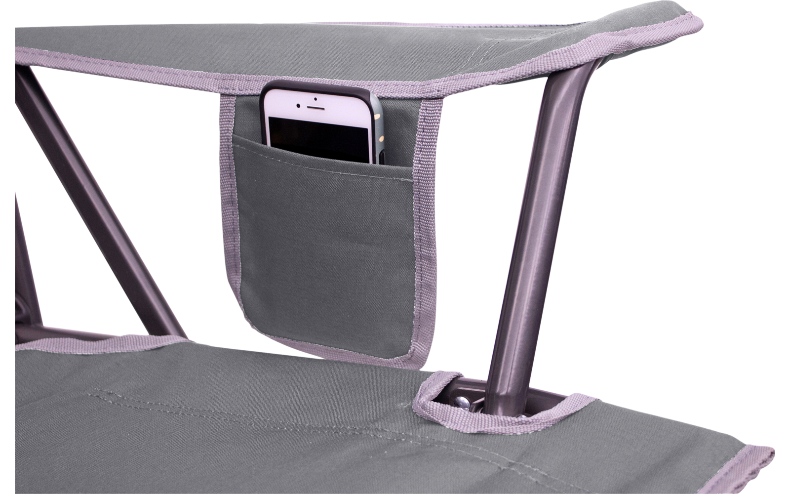 GCI Comfort Pro Rocker faltbarer Campingstuhl mit Schaukelfunktion Mercury Gray