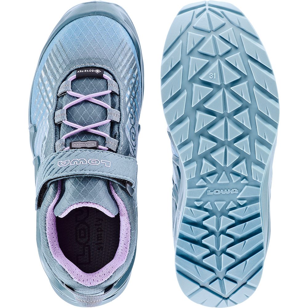 LOWA Merger GORE-TEX® LO VC JR Wanderschuhe Kinder eisblau