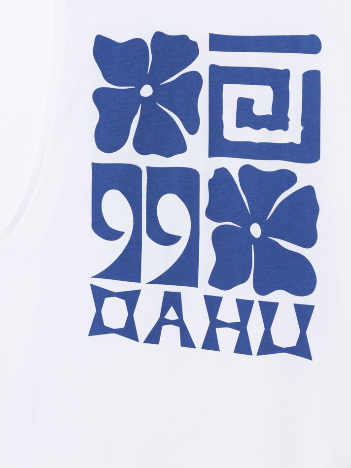 Regata estampada - Branca