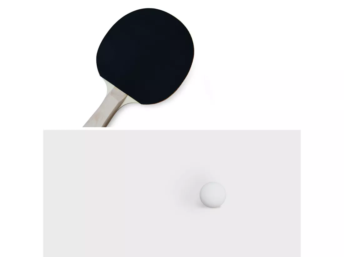 Lot de 2 raquettes et 3 balles pour table de Ping-Pong