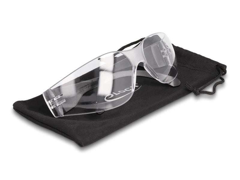 Delock Schutzbrille Sichtscheiben klar, inklusiv Brillentas Delock Schutzbrille mit Bügel Sichtscheiben klar