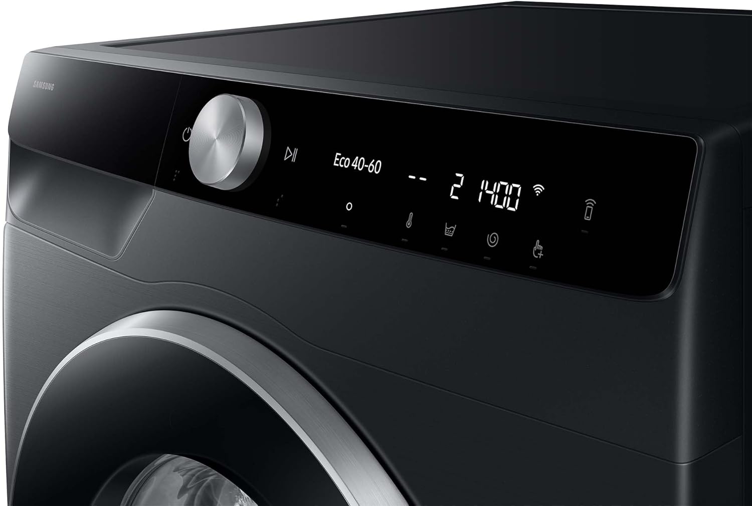 Samsung WW11DG6B85LBU2 Waschmaschine, 11 kg, 1.400 U/min, Extra energiesparend, EEK: A (-10%), AI Ecobubble, AI Wash, SuperSpeed 39 Min, AI Control, Schwarz