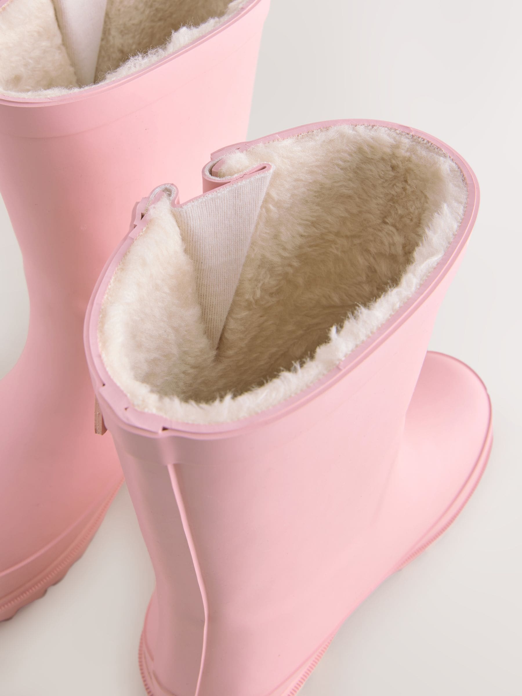 Roze - Warmgevoerde regenlaarzen met gesp