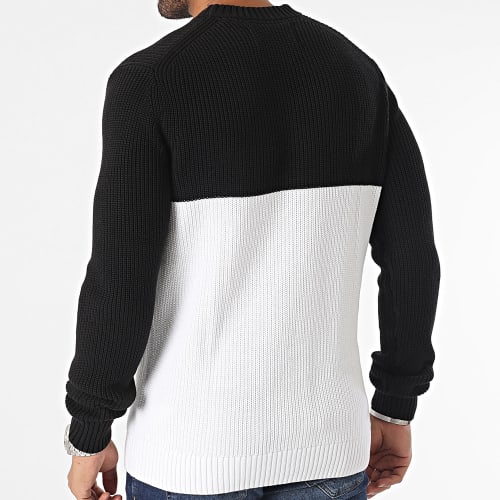 Pull 3981 Blanc Noir