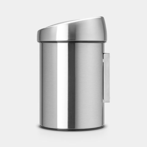 Touch Bin afvalemmer, 3 liter - Matt Steel Fingerprint Proof