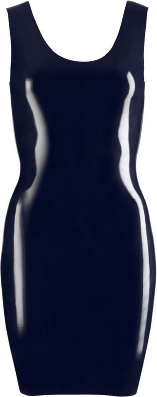 LATEX - Mouwloze Minijurk - Zwart