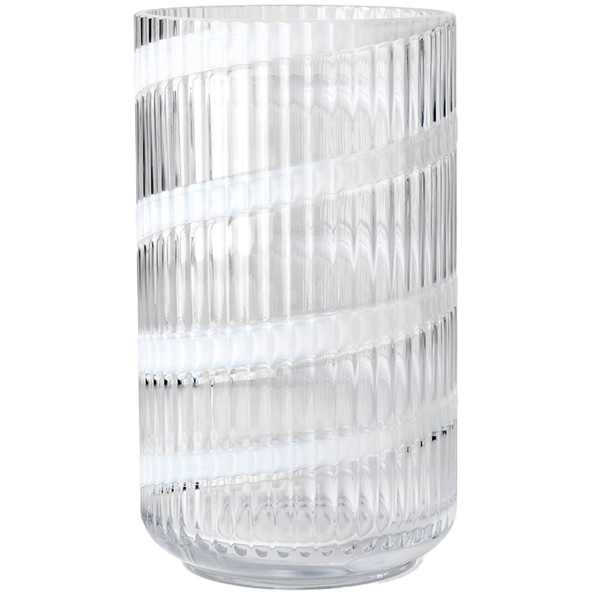 Swirl vase 25 cm, hvit