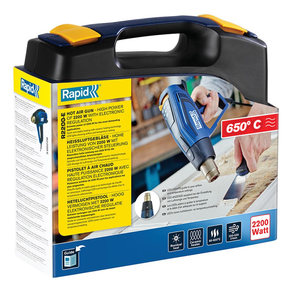 VARMLUFTSPISTOL RAPID R2200-E MED KOFFERT