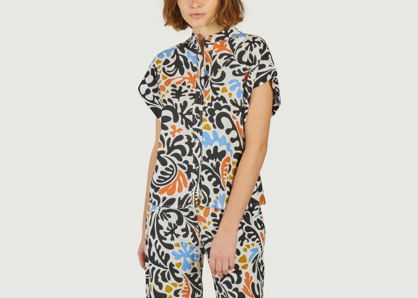 Chemise manches courtes imprimé fantaisie Lison Suncoo
