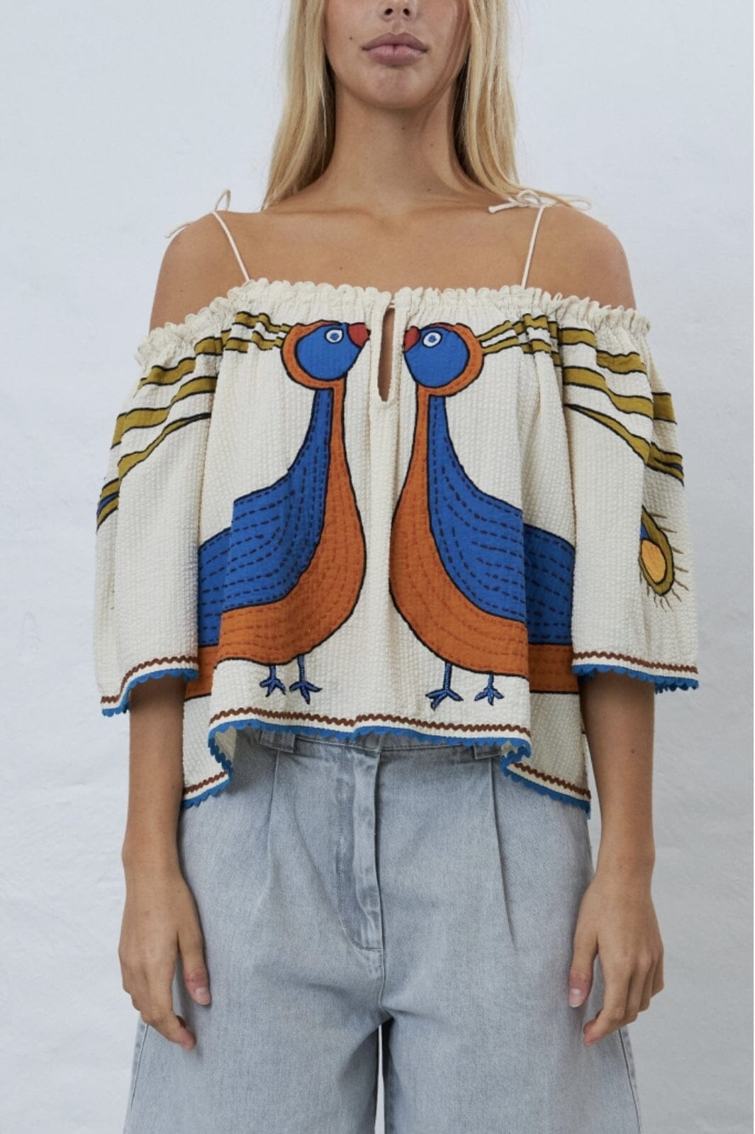Stella Nova Embroidered Strap Top