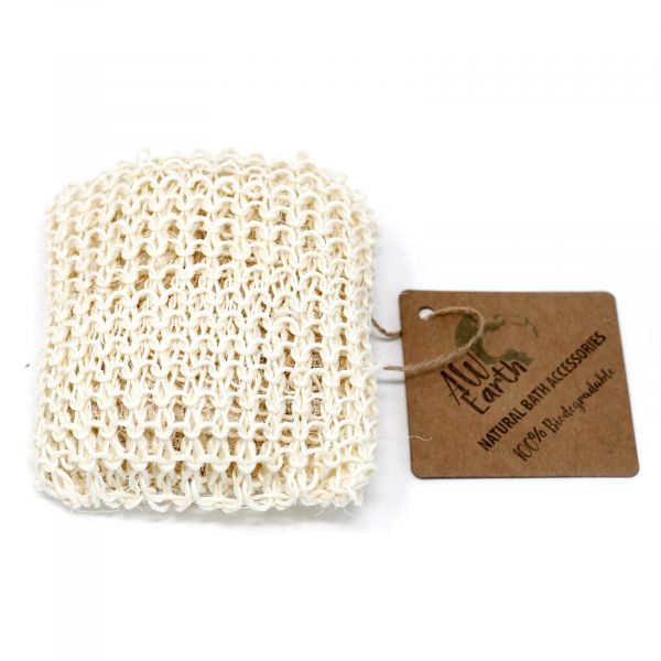 Aw Earth Esponja e Esfoliante de Sisal Almofada Extra 14x12x4 cm