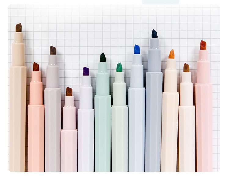 SASHI - Set van 6: markeerstiften (verschillende ontwerpen)
