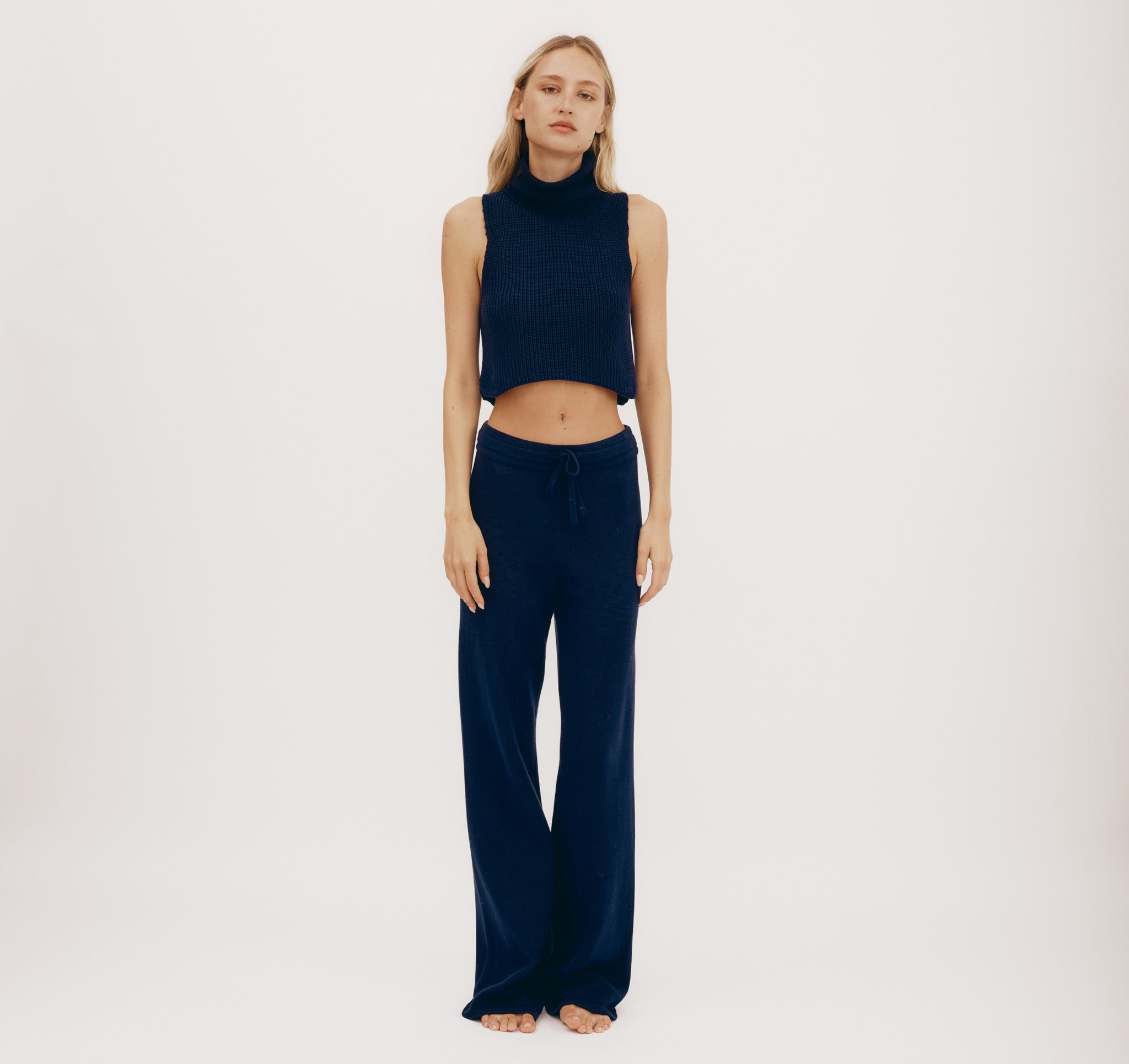 ORGANIC COTTON<br>True Knit Wide Leg Pants