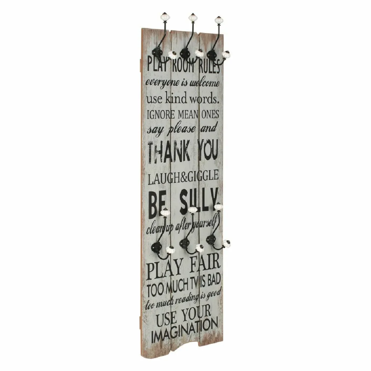 Decoshop26 Porte-manteau mural THANK YOU