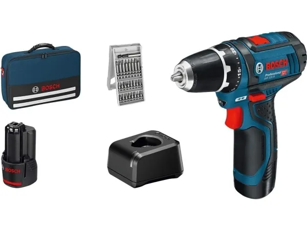 Bosch SKRUEMASKINE GSR12V-15 2X2AH 25XTB TASKE
