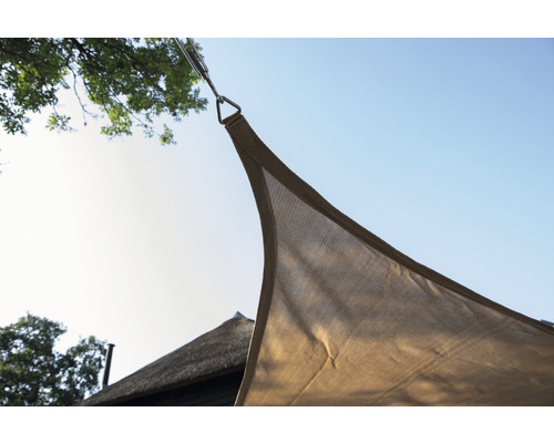 Vierkant zonnescherm Coolfit zand 360x360 cm