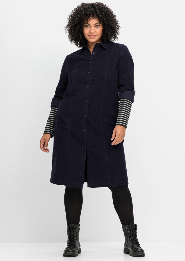 Sheego Blusenkleid »Cord-Kleid«