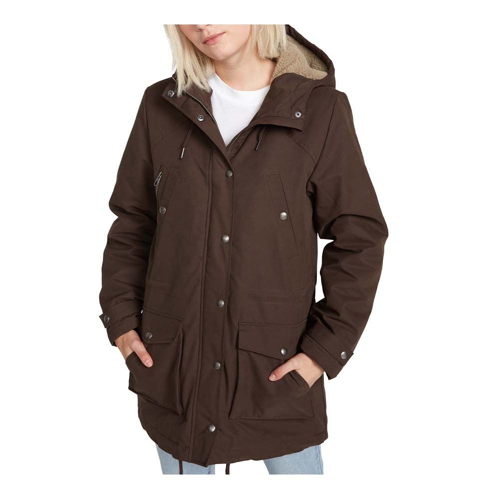 Volcom WALK ON BY 5K - Parka Femme espresso