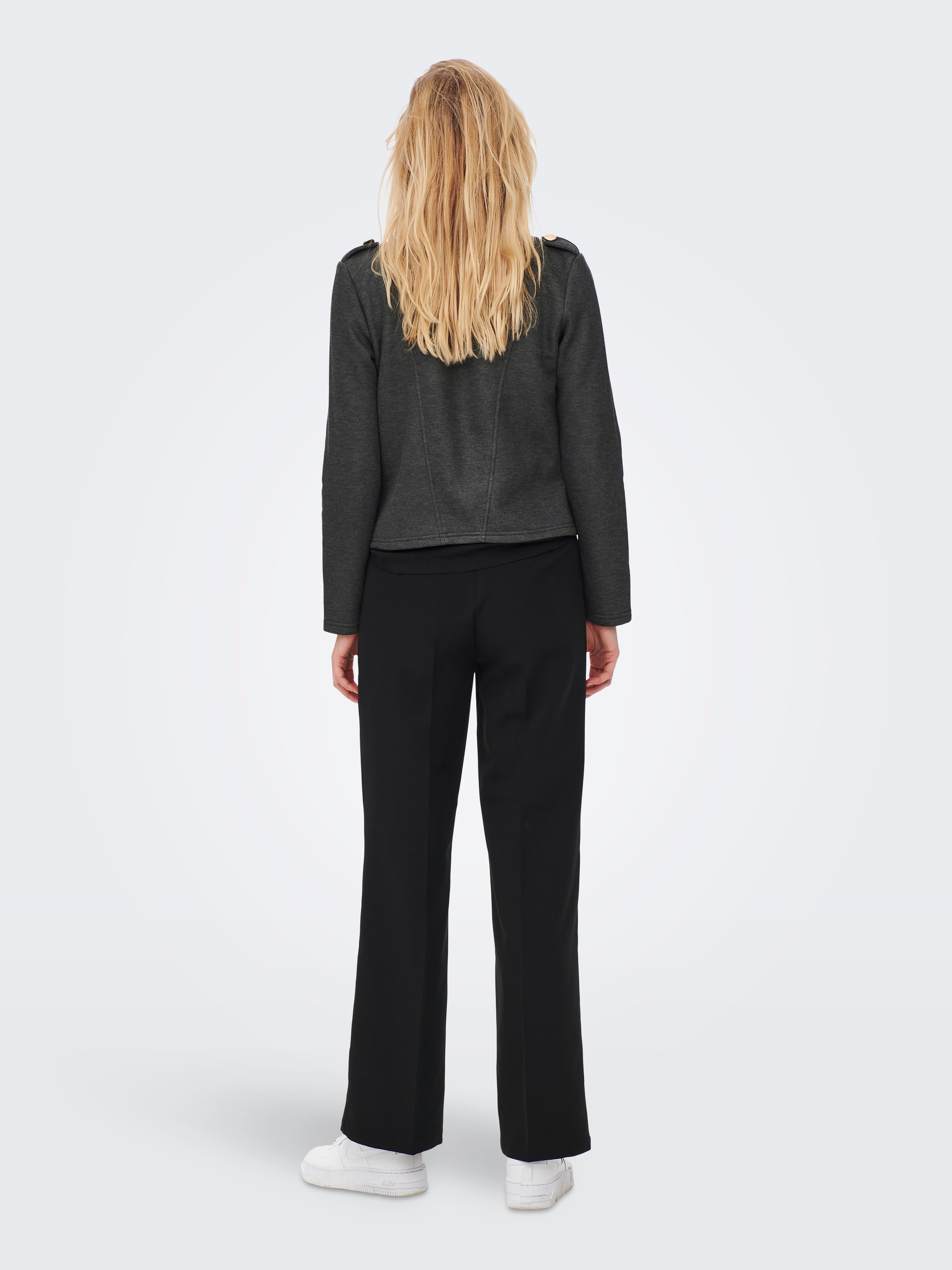 ONLANETTA Blazer Dark Grey Melange