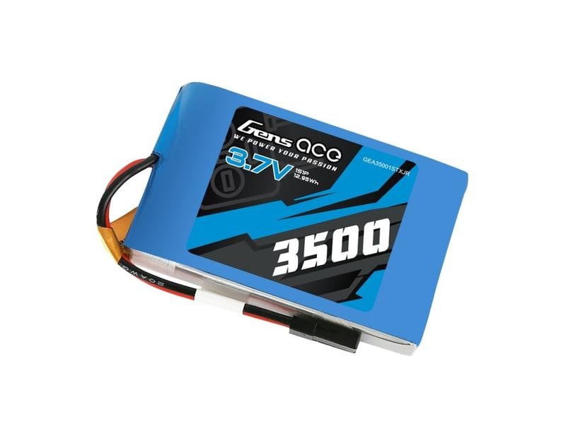 Gens ace RC-Akku LiPo 3500 mAh 3.7 V 1C TX 1S LiPo Senderakku mit JR Stecker