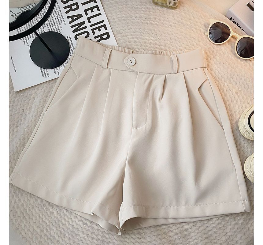 DIYI - Hoge taille effen shorts