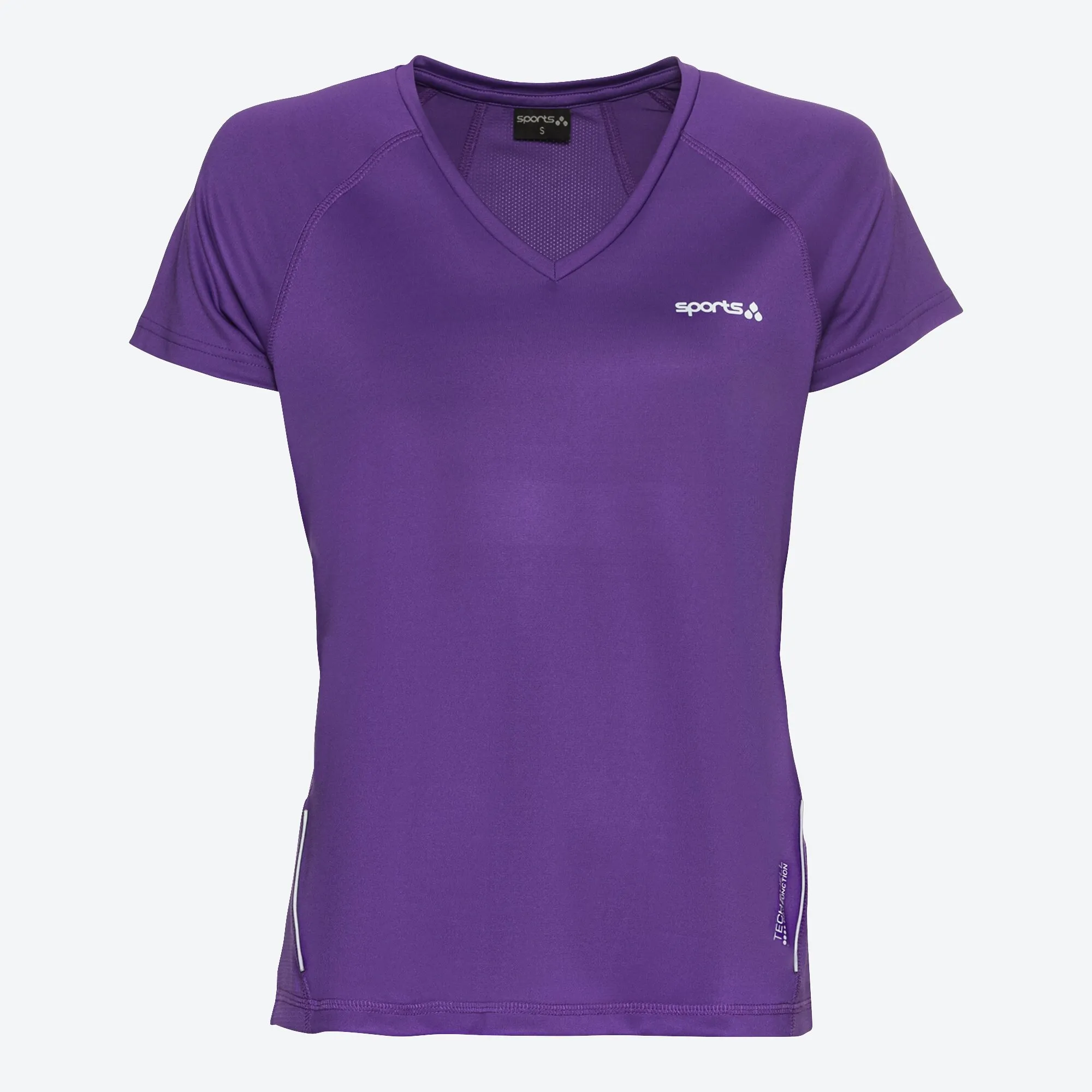 Damen-Fitness-T-Shirt mit Mesh-Einsätzen