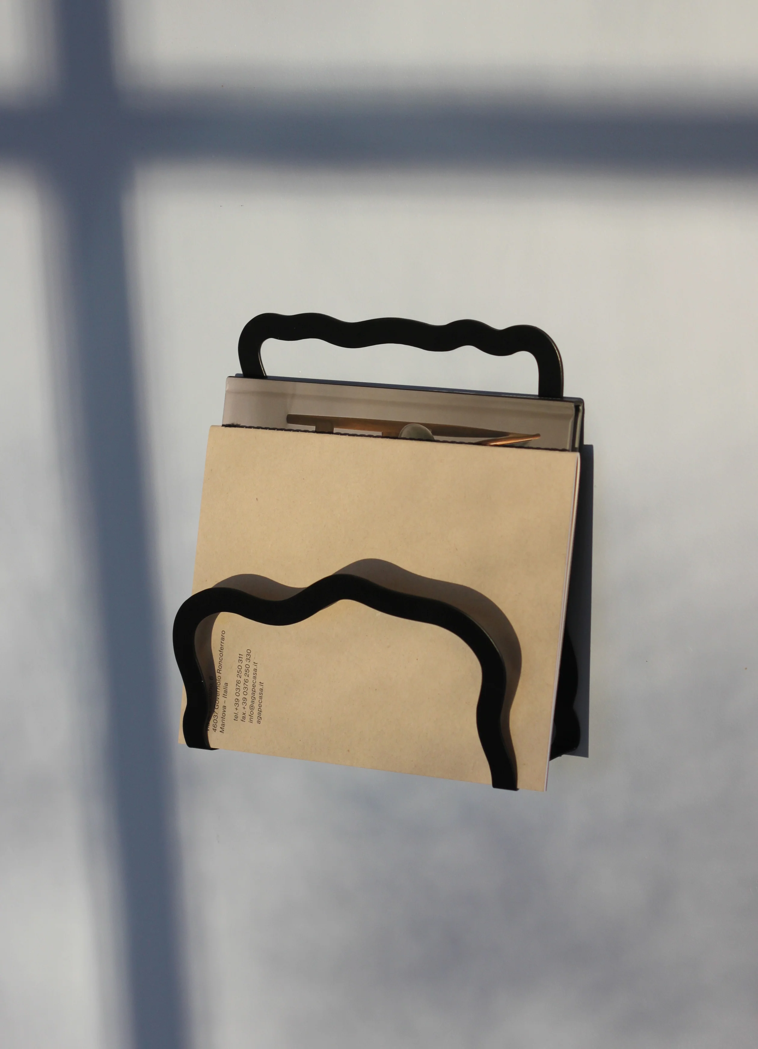 Stences  Wave magasinholder - sort