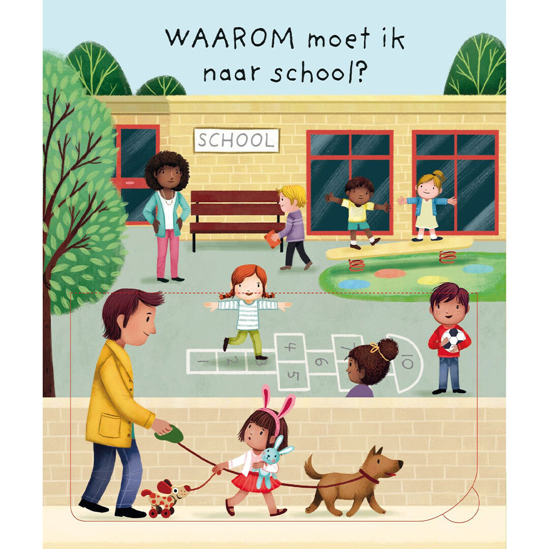 Usborne flapjesboek waarom moet ik naar school?