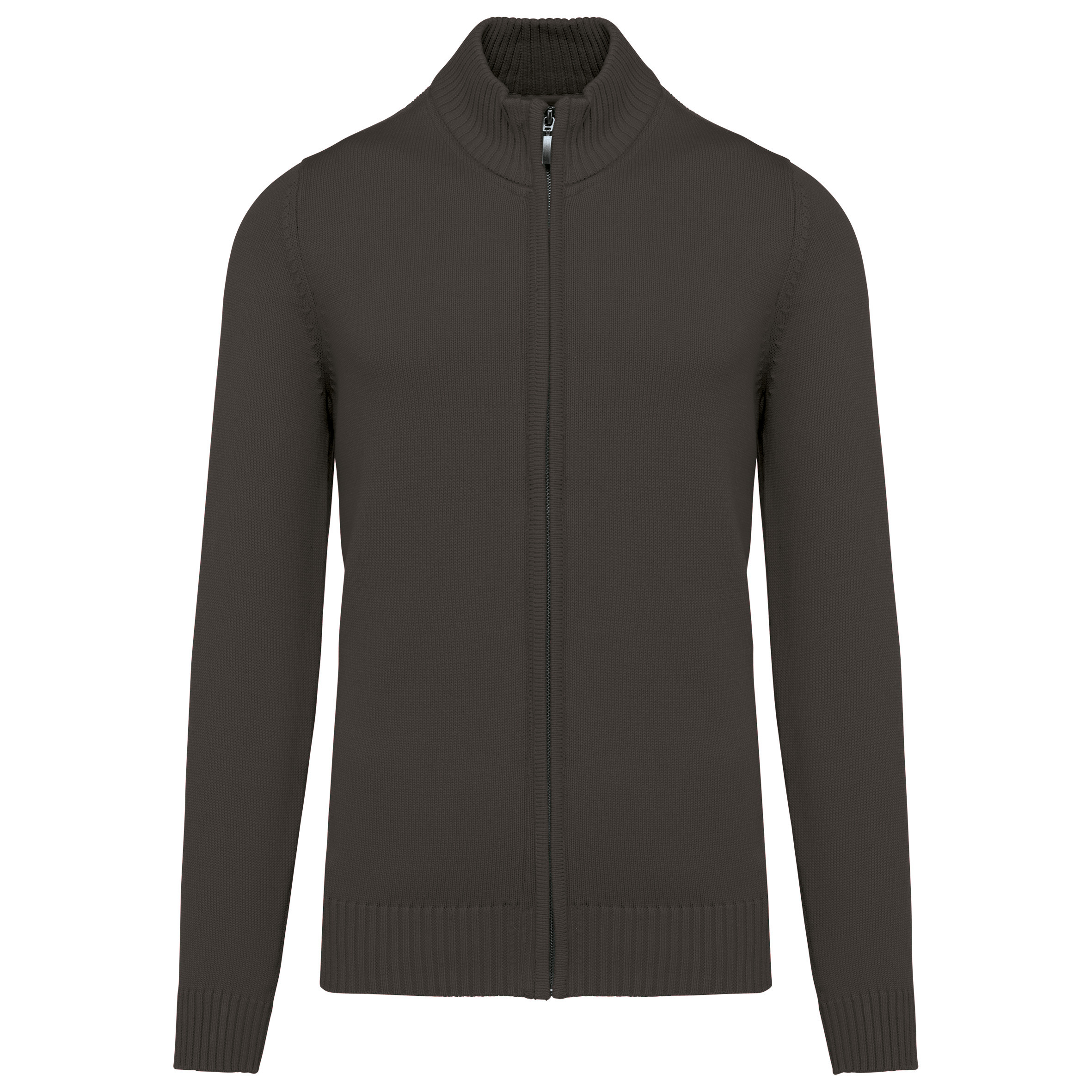 Kariban K971 - Cardigan Homme à Zip Complet en Coton Élégant