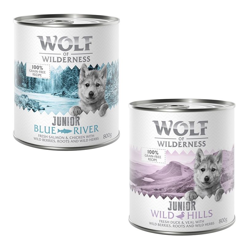 Lot Little Wolf of Wilderness 24 x 800 g pour chiot