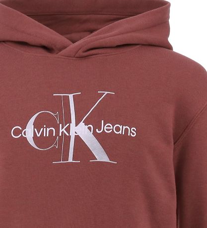 Calvin Klein Sweatkleid - Metallic -Monogramm - Terrakotta-Flies