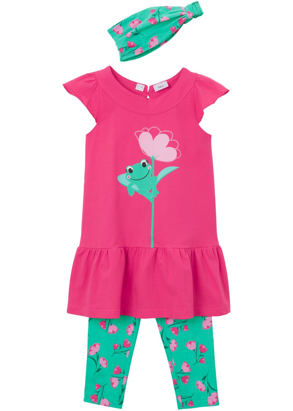 Robe, legging 3/4, bandeau fille (Ens. 3 pces.)