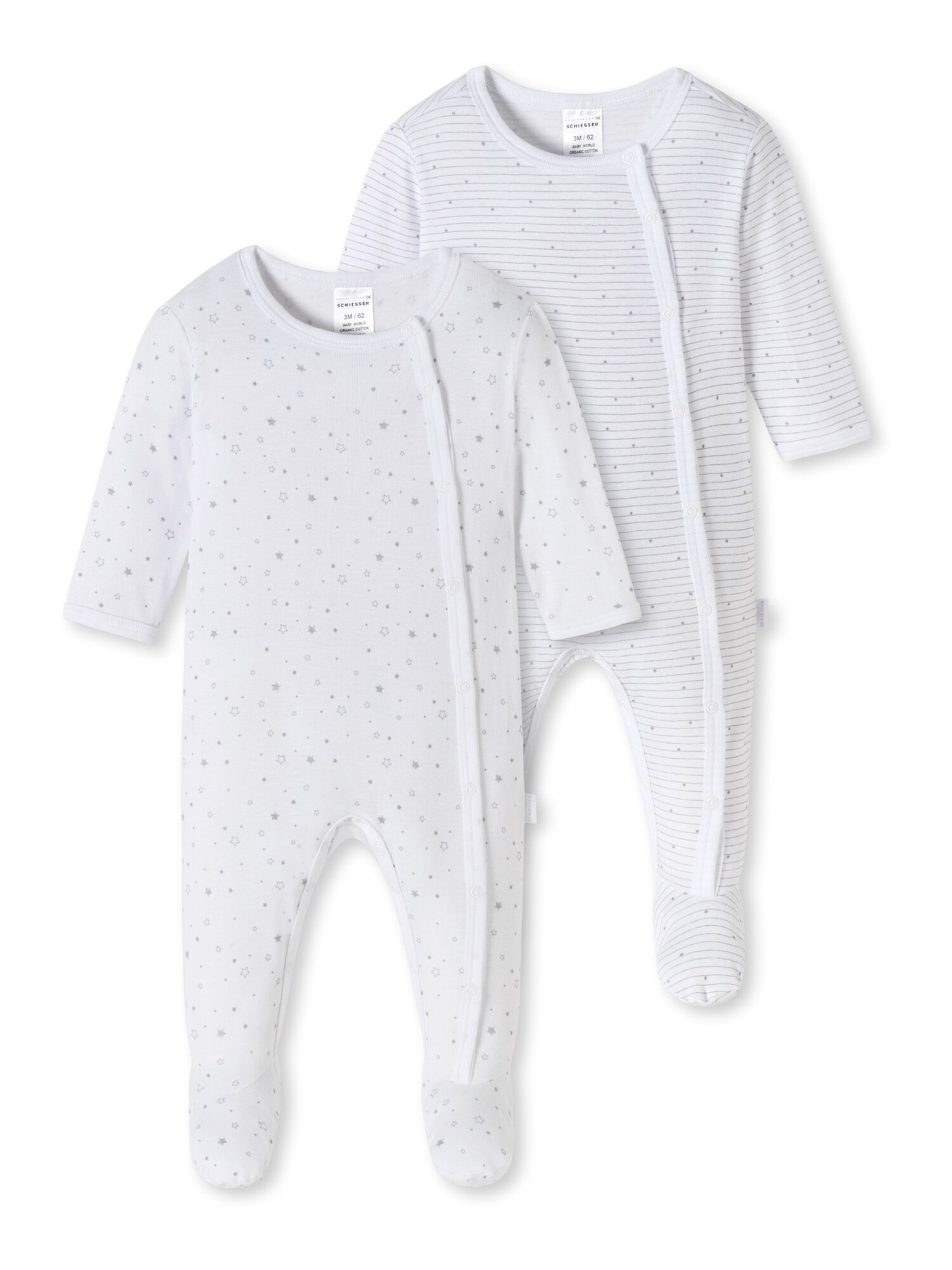 Schiesser Unisex Strampler Original Classics 2er Pack