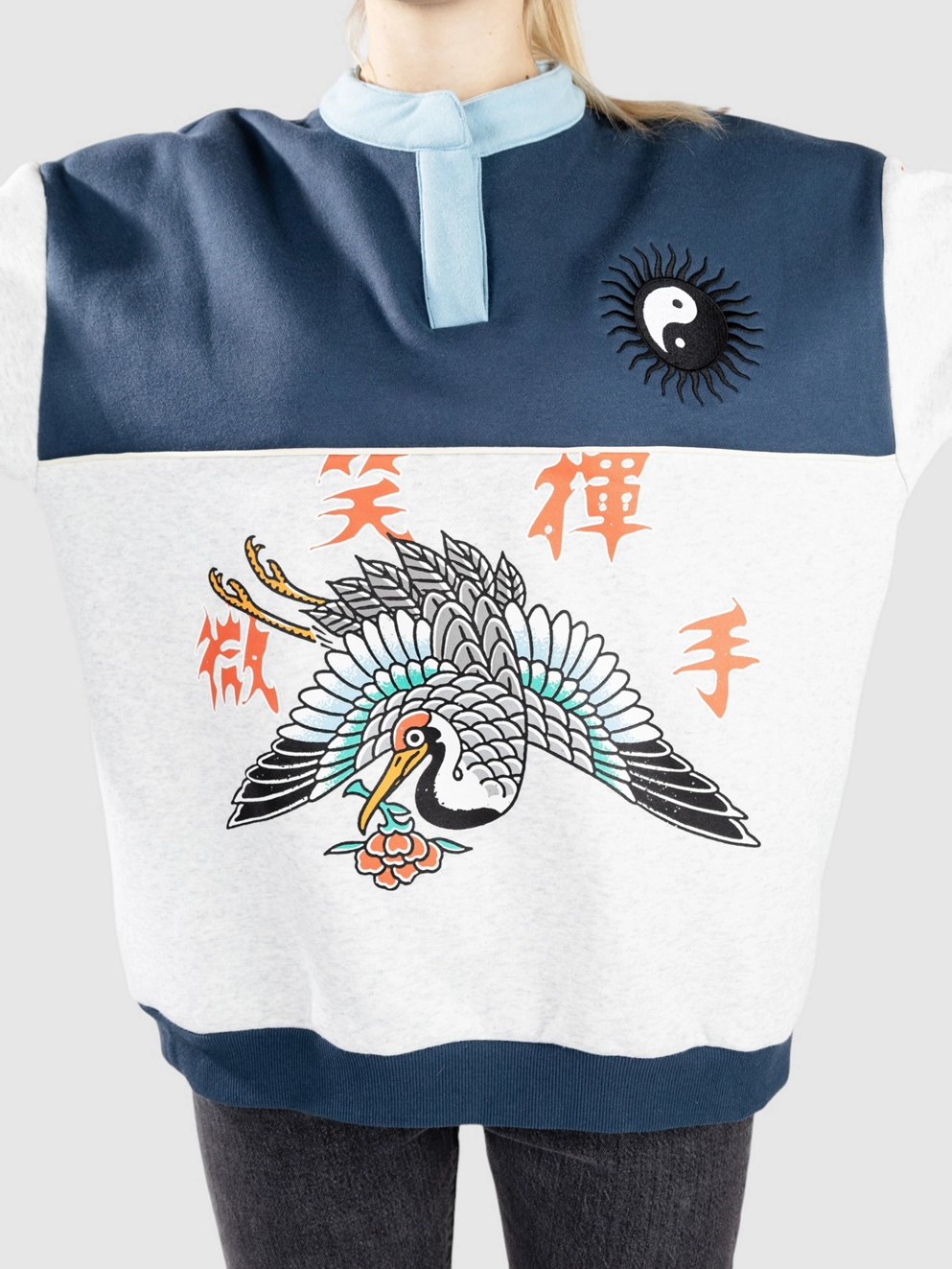 Smile And Wave Brave Sweater ash grey