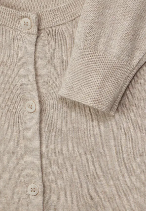 Basic Cardigan - spring sand melange