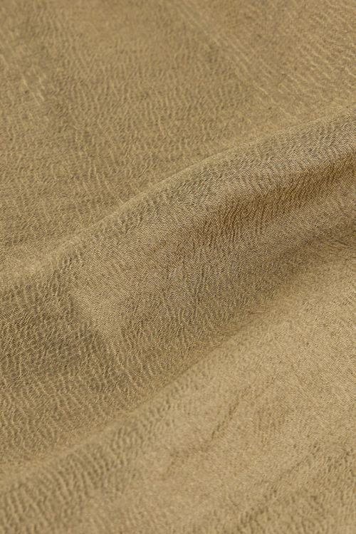 Bronzen wide leg broek met elastieken band