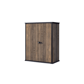 Keter Signature tuinkast walnut bruin kunststof 140 x 73,6 x 170,4 cm