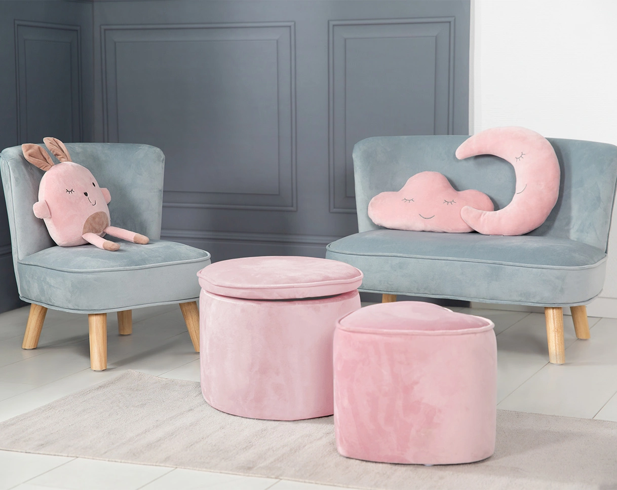 Kinderhocker LIL SOFA (Farbe: mauve)