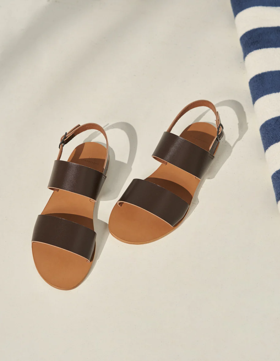 Sandales Etienne - Cuir marron